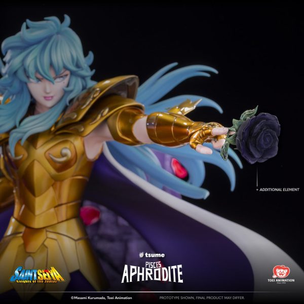 Estatua de alta calidad de Tsume Arts HQS+ del personaje Piscis Aphrodite de Saint Seiya. - Imagen 14