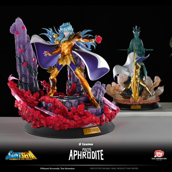 Estatua de alta calidad de Tsume Arts HQS+ del personaje Piscis Aphrodite de Saint Seiya. - Imagen 15