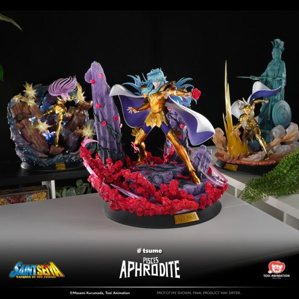 Estatua de alta calidad de Tsume Arts HQS+ del personaje Piscis Aphrodite de Saint Seiya. - Imagen 16