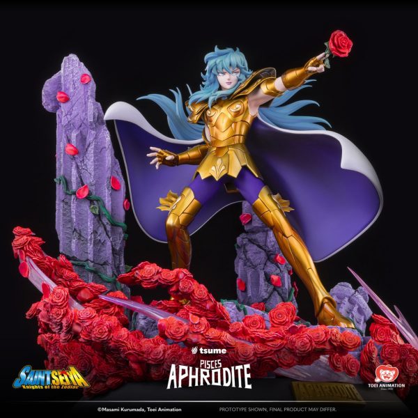 Estatua de alta calidad de Tsume Arts HQS+ del personaje Piscis Aphrodite de Saint Seiya. - Imagen 17