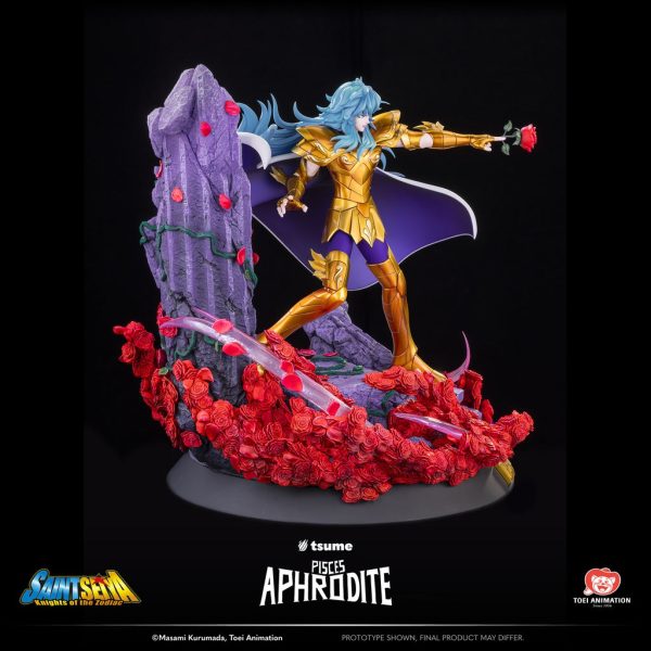 Estatua de alta calidad de Tsume Arts HQS+ del personaje Piscis Aphrodite de Saint Seiya. - Imagen 3