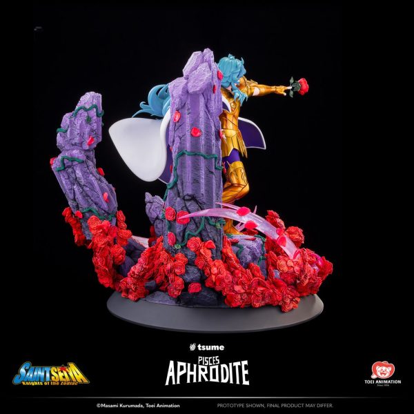 Estatua de alta calidad de Tsume Arts HQS+ del personaje Piscis Aphrodite de Saint Seiya. - Imagen 4