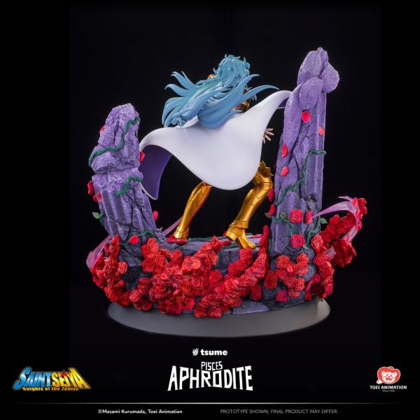 Estatua de alta calidad de Tsume Arts HQS+ del personaje Piscis Aphrodite de Saint Seiya. - Imagen 5