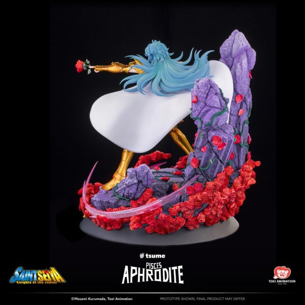 Estatua de alta calidad de Tsume Arts HQS+ del personaje Piscis Aphrodite de Saint Seiya. - Imagen 6