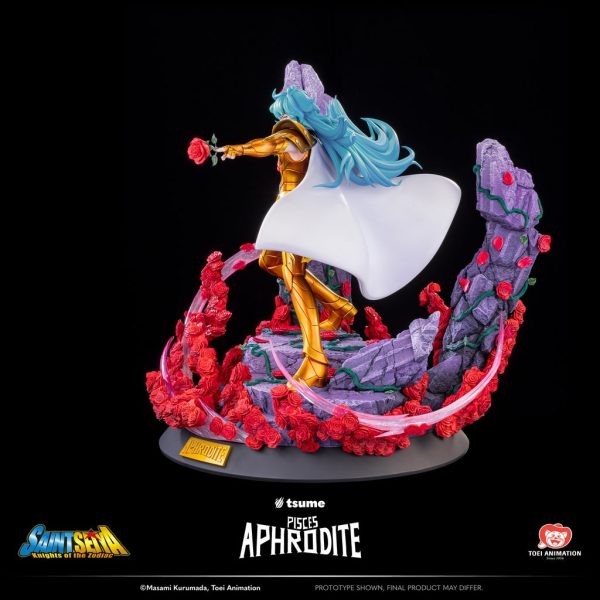 Estatua de alta calidad de Tsume Arts HQS+ del personaje Piscis Aphrodite de Saint Seiya. - Imagen 7
