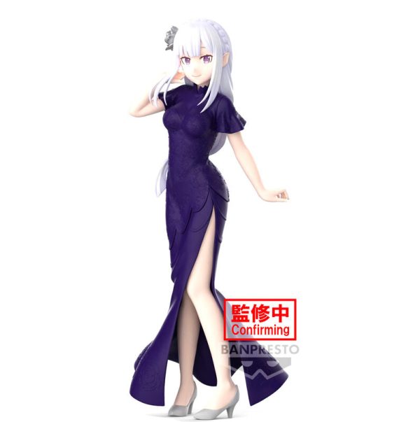 Figura de Emilia Glitter & Glamours de Re:Zero Starting Life in Another World - Tamaño 24cm, ¡Ideal para coleccionistas!