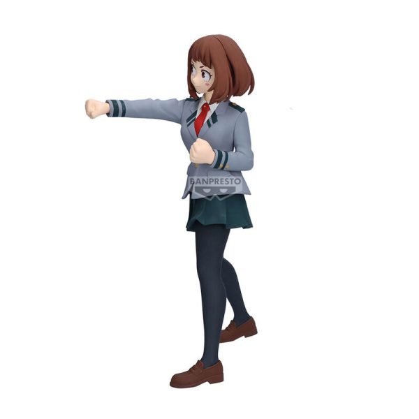 Figura Ochaco Uraraka de My Hero Academia con brillo y glamour - 22cm, ¡ideal para coleccionistas! - Imagen 3