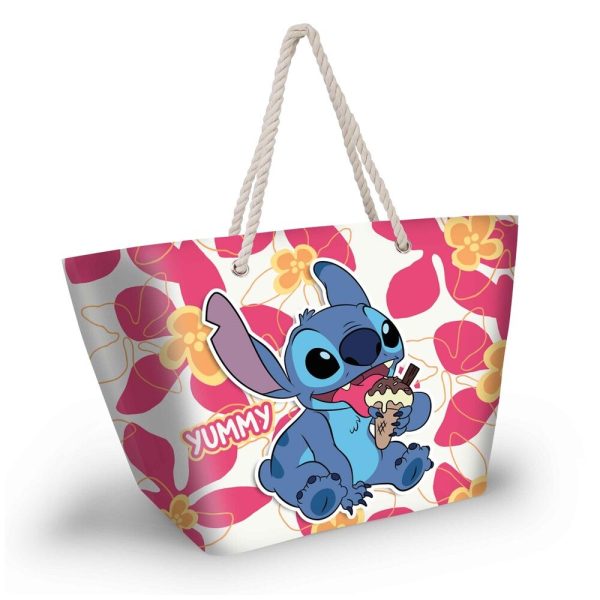 Bolsa de playa con diseño de Ice Cream Stitch de Disney ¡Ideal para tus días de sol!