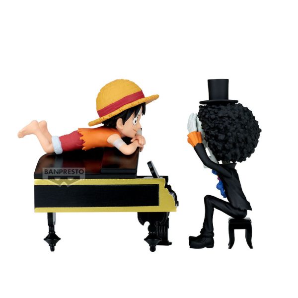 Figura Luffy & Brook de One Piece Coleccionable de 8cm - Historias de Word