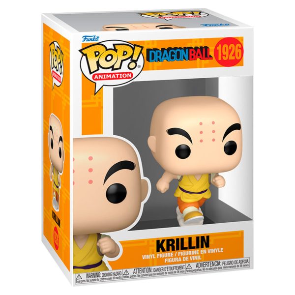 Figura coleccionable Krillin de Dragon Ball en estilo POP - ¡Ideal para fans de la saga!