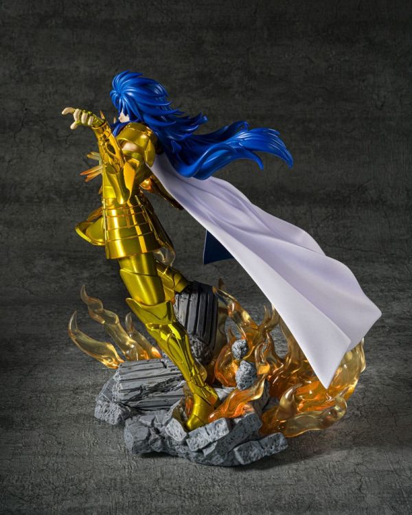 Estátua de PVC de Gemini Saga de 21 cm de la colección Saint Seiya Figuarts ZERO con acabado metálico. - Imagen 2