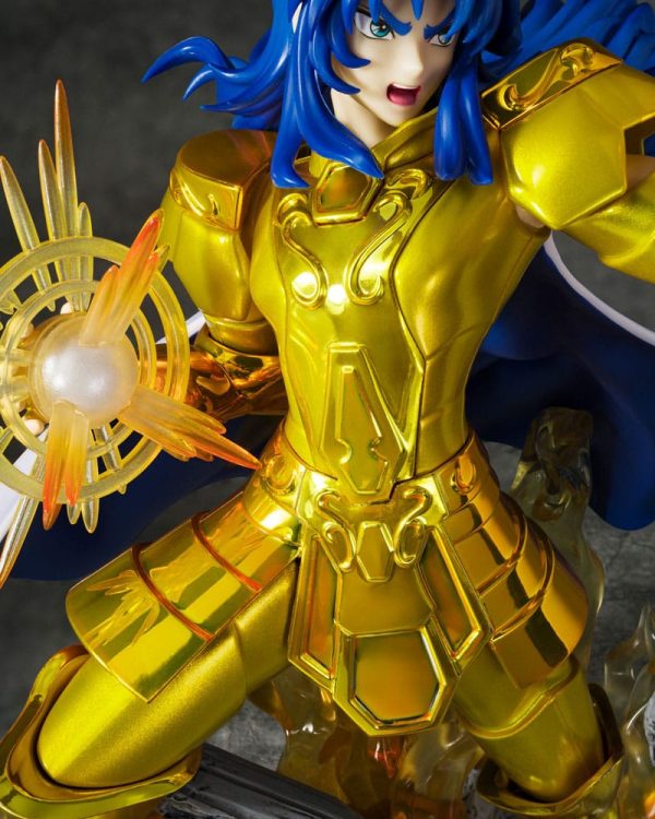 Estátua de PVC de Gemini Saga de 21 cm de la colección Saint Seiya Figuarts ZERO con acabado metálico. - Imagen 8