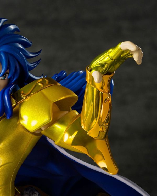 Estátua de PVC de Gemini Saga de 21 cm de la colección Saint Seiya Figuarts ZERO con acabado metálico. - Imagen 9
