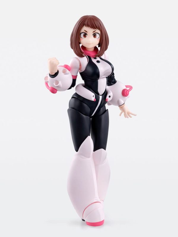 Figura articulada de Ochaco Uraraka de My Hero Academia, modelo S.H. Figuarts, con una altura de 13 cm.