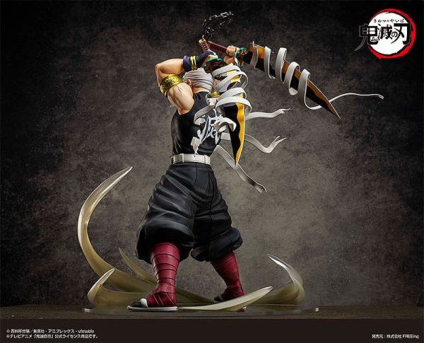 Figura de Uzui Tengen de Kimetsu no Yaiba en PVC a escala 1/4 - ¡Impresionante estatua de 56 cm! - Imagen 5