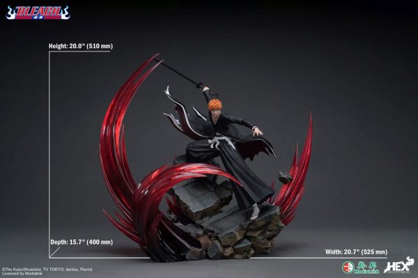 Estátua de Bleach Ichigo Kurosaki 1/6 Elite Dynamic de 51 cm - Imagen 3