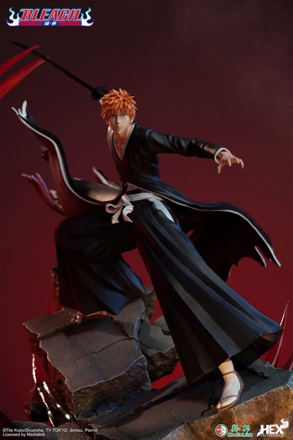 Estátua de Bleach Ichigo Kurosaki 1/6 Elite Dynamic de 51 cm - Imagen 8