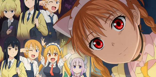 estrenos de anime en junio 2025, incluyendo Mieruko-chan, Virgin Punk y Miss Kobayashi's Dragon Maid