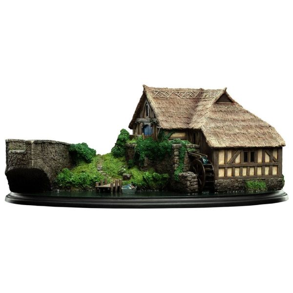 Figura en miniatura del molino y puente de Hobbiton de El Hobbit, con dimensiones de 31 x 17 cm. - Imagen 2