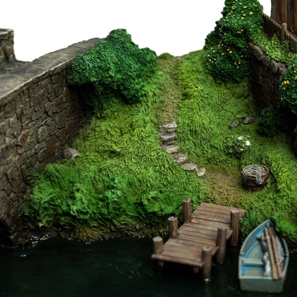 Figura en miniatura del molino y puente de Hobbiton de El Hobbit, con dimensiones de 31 x 17 cm. - Imagen 7
